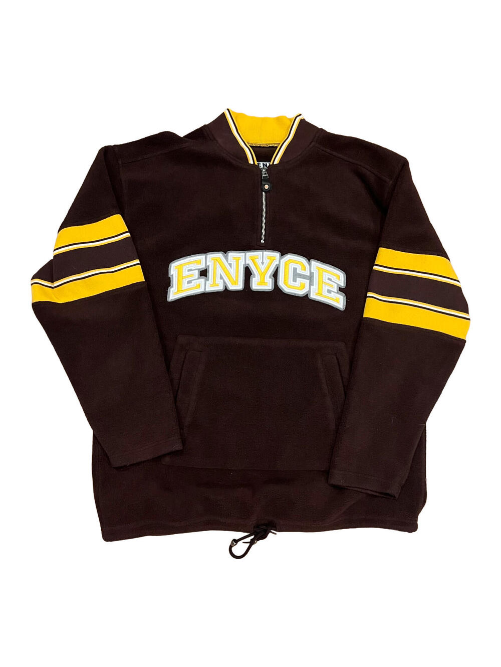 VTG Enyce Fleece Quarter Zip Sweater Men’s Large Y2K Brown Fleece
